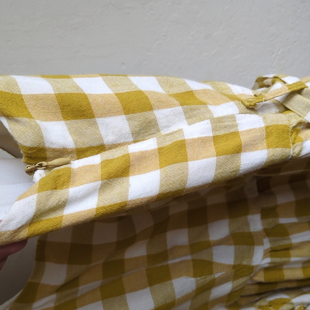 Cotton Gingham Pinafore Dress - Picture 6 of 6